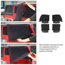 For Jeep Wrangler TJ JK JL & Gladiator JT Window Sunshade Mesh Anti Insect Net Cover RT-TCZ