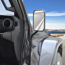 For Jeep Wrangler YJ/JK/JL/JT/TJ Exterior A-Pillar Hinge Square Mirror RT-TCZ