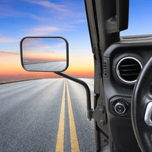 For Jeep Wrangler YJ/JK/JL/JT/TJ Exterior A-Pillar Hinge Square Mirror RT-TCZ