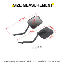 For Jeep Wrangler YJ/JK/JL/JT/TJ Exterior A-Pillar Hinge Square Mirror RT-TCZ