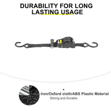 For Universal Car Cargo Fixed Straps Automatic Recycling Tensioner Accessories RT-TCZ
