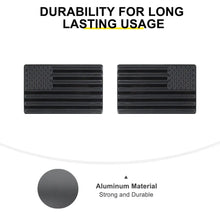 For Universal Car Exterior Aluminum US Flag Emblem Badge Trim Sticker（2 pcs） RT-TCZ
