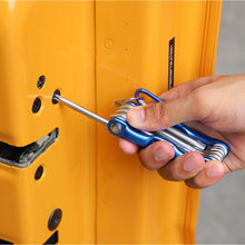 For Universal Car Folding Allen Key Portable Hex Wrench Tool Screwdriver Combination RT-TCZ