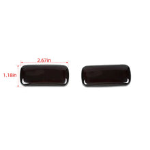 For Jeep Patriot/Compass 2008-2016/Grand Cherokee 2011-2020 LED Side Marker Turn Signal Lights Covers Trim Blackened RT-TCZ