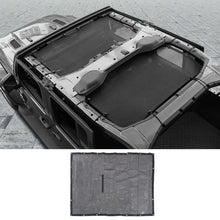 For 2018+  Jeep Wrangler JL/JT 4 Door Sun Shade Mesh Bikini Top Sunshade UV Protection (Plain Black) RT-TCZ