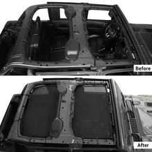 For 2018+  Jeep Wrangler JL/JT 4 Door Sun Shade Mesh Bikini Top Sunshade UV Protection (Plain Black) RT-TCZ