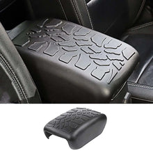 For 2018+ Jeep Wrangler JL JLU/JT Center Console Armrest Box Pad Cover Black Crack Pattern Surface Waterproof Rubber Anti Scratches RT-TCZ