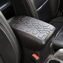 For 2018+ Jeep Wrangler JL JLU/JT Center Console Armrest Box Pad Cover Black Crack Pattern Surface Waterproof Rubber Anti Scratches RT-TCZ