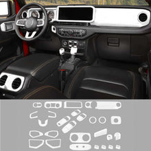 For 2024+ Jeep Wrangler JL & Gladiator JT Interior Center Console Trim Cover Kit (28 pcs) RT-TCZ