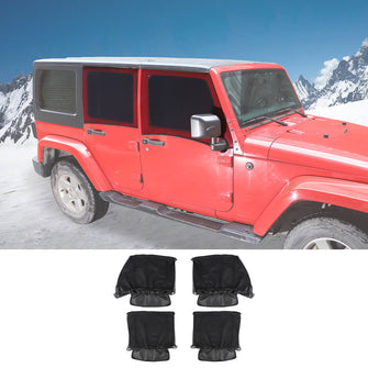 RT-TCZ Window Sunshade Mesh Anti Insect Net Cover for Jeep Wrangler TJ JK JL & Gladiator JT Accessories