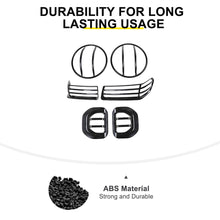 For 2018+ Jeep Wrangler JL & Gladiator JT Head Lights Turn Signal Side Mirror Light Trim Cover Kit (6 pcs) RT-TCZ