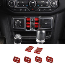 For 2018+ Jeep Wrangler JL/Gladiator JT Window Switch Button Cover & Window Lift Switch Button Trim RT-TCZ