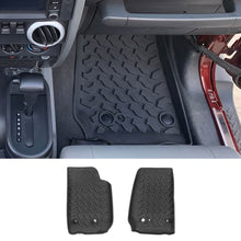 For 2007-2018 Jeep Wrangler JK 2-Door Version Original Front Row Double Hole Floor Mat Foot Mats (2 pcs) RT-TCZ