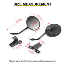 For 2007-2018 Jeep Wrangler JK Side Mirrors Doorless A-Pillar Mount Rear View Mirror (2 pcs) RT-TCZ