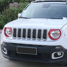 RT-TCZ Front Headlight Bezels Cover Trim For 2016-2018 Jeep Renegade Angry Bird