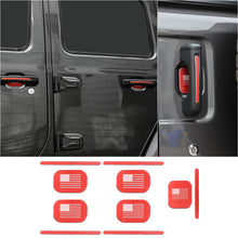 For 2018+ Jeep Wrangler JL 4-Door Version Exterior Door Handle Bowl Sticker Trim Cover (5 pcs) RT-TCZ