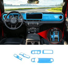 For 2024+ Jeep Wrangler JL & Gladiator JT Center Console Dashboard Gear Shift Bezel Trim Cover Kit (6 pcs) RT-TCZ