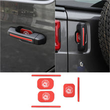 For 2018+ Jeep Wrangler JL 2-Door Version Exterior Door Handle Bowl Sticker Trim Cover (3 pcs) RT-TCZ