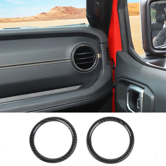 RT-TCZ For Jeep Wrangler JL & Gladiator JT 2024+ Instrument Panel Air Conditioning Tuyere Decoration Ring Accessories 2PCS