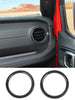 For 2024+ Jeep Wrangler JL & Gladiator JT Instrument Panel Air Conditioning Vent Trim Ring 2PCS Style A RT-TCZ