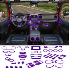 For 2018-2023 Jeep Wrangler JL / Gladiator JT 4 Door--47PCS Inner Center Console, Door, and Roof Cover Trim Kit Set RT-TCZ