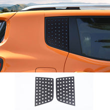 For 2015+ Jeep Renegade Rear Triangle Glass Decor Trim Cover Aluminum Alloy Panel (2 pcs) RT-TCZ
