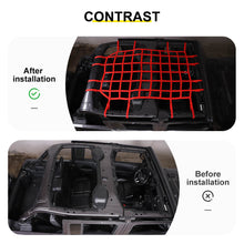 For 2018+ Jeep Wrangler JL Car Roof Hammock Cargo Net Weaving Mesh Luggage Net Accessories RT-TCZ