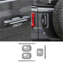For 2018+ Jeep Wrangler JL 2-Door Version Exterior Door Handle Bowl Sticker Trim Cover (3 pcs) RT-TCZ