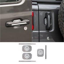 For 2018+ Jeep Wrangler JL 2-Door Version Exterior Door Handle Bowl Sticker Trim Cover (3 pcs) RT-TCZ