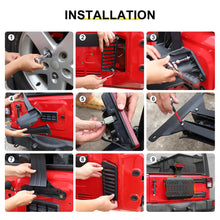 For 2007-2018 Jeep Wrangler JK Tailgate Expansion Bracket Rear Door Support Rack Cargo Mount（4 pcs） RT-TCZ