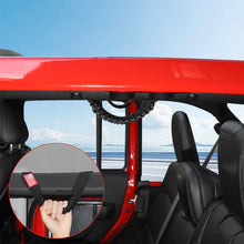 For 2024+ Jeep Wrangler JL/Gladiator JT 4 x Roll Bar Roof Top Paracord Grab Handles Grip US Flag 4-Door
