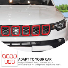 For 2021+ Jeep Compass 7 x Front Grille Grill Insert Cover Trim RT-TCZ