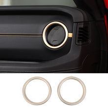 For 2024+ Jeep Wrangler JL & Gladiator JT Instrument Panel Air Conditioning Vent Trim Ring 2PCS Aluminum Alloy Style B RT-TCZ