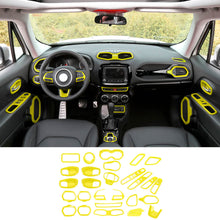 For 2016-2018 Jeep Renegade 31pcs Full Set Interior Decoration Trim Kit Cover RT-TCZ