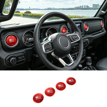 For 2018+ Jeep Wrangler JL / Gladiator JT 4 x Dashboard Air Conditioning Vent Trim Cover Aluminium Alloy RT-TCZ