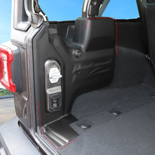 For 2018+ Jeep Wranlger JL Sahara 4-Door Version Interior Car Rear Trunk Tail Box Decoration Stickers Trim (4 pcs) RT-TCZ