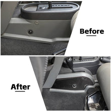 RT-TCZ Soft Carbon Fiber Gear Shift Side Panel Trim Stickers For Jeep Wrangler JK 2007-2010 Accessories