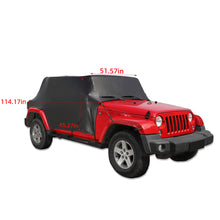 For 2007-2017 Jeep Wrangler JKU 4Door Waterproof Protection Cab Car Cover RT-TCZ