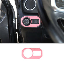 For 2018+ Jeep Wrangler JL JLU & Gladiator JT Car Headlight Lamp Switch Button Decoration Cover Trim RT-TCZ