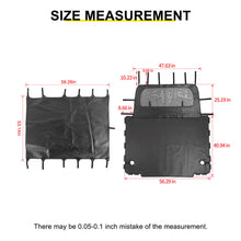 For 1997-2006 Jeep Wrangler TJ Leather Soft Top Bikini & Trunk Isolation Partition Cover RT-TCZ