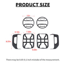 For 2018+ Jeep Gladiator JT Car Rear Halogen Lamp Taillight & Front Headlight Decor Cover Trim Kit (6 pcs) RT-TCZ