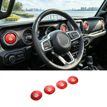For 2018+ Jeep Wrangler JL / Gladiator JT 4 x Dashboard Air Conditioning Vent Trim Cover Aluminium Alloy RT-TCZ