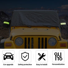 For 1997-2006 Jeep Wrangler TJ Black UV Rain Snow Protection Waterproof Car Cover RT-TCZ