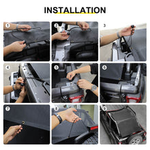 For 2018+ Jeep Wrangler JL 4-Door Sunshade Cargo Net Rear Trunk Heat Insulation Mesh UV Protection RT-TCZ