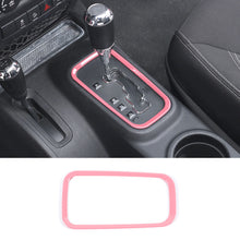 For 2011-2018 Jeep Wrangler JK Interior Gear Shift Panel Cover Trim Frame Ring RT-TCZ