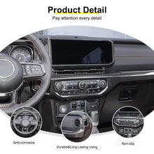 For 2024+ Jeep Wrangler JL & Gladiator JT Interior Center Console Dash AC Wheel Cover Trim Kit (15 pcs) RT-TCZ