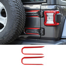 For 2018+ Jeep Wrangler JL JLU Aluminum Tailgate Hinge U-shaped Decorative Strip Cover Trim RT-TCZ