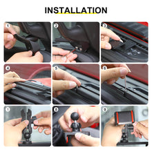 For 2024+ Jeep Wrangler JL & Gladiator JT Interior Center Console Dashboard Rail Expansion Phone Holder Mount RT-TCZ