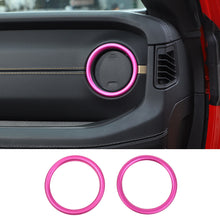 For 2024+ Jeep Wrangler JL & Gladiator JT Instrument Panel Air Conditioning Vent Trim Ring 2PCS Aluminum Alloy Style B RT-TCZ