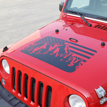 For Jeep Wrangler TJ JK JL JT/Grand Cherokee/Cherokee/Renegade/Compass/Patriot Car Sticker US Flag Mountain